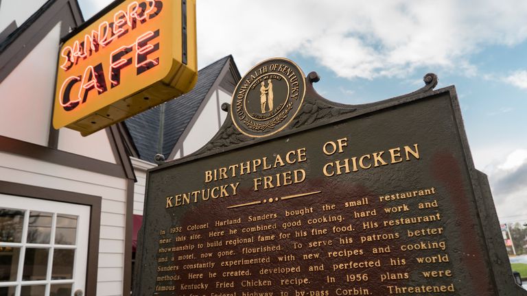 A sign marking the birthplace of the fast food giant.
Pic: iStock