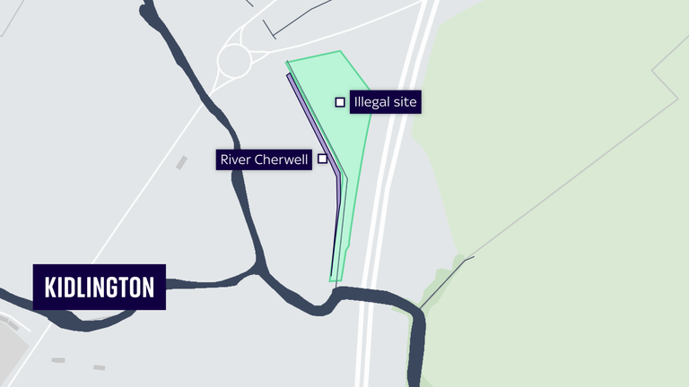 Man arrested in connection with massive illegal waste dump in Kidlington, Oxfordshire | UK News